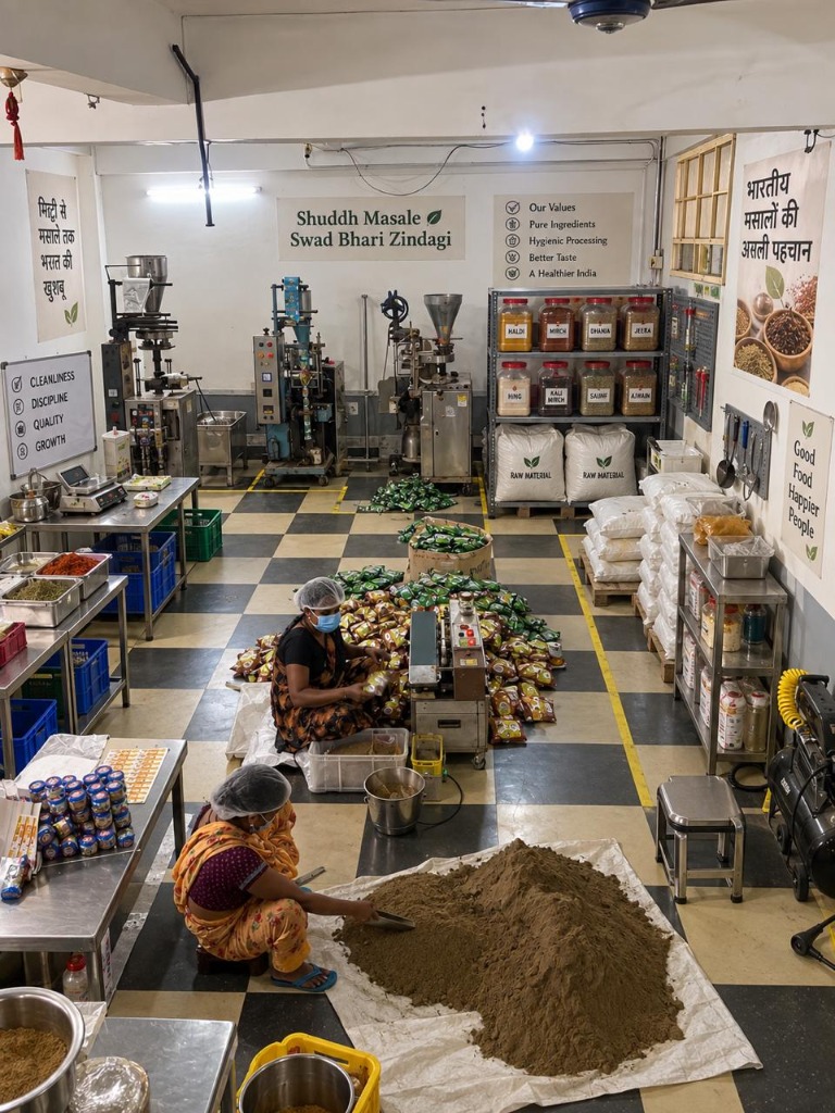 Hygienic processing and packaging facility at Mahila Udyog Kasganj